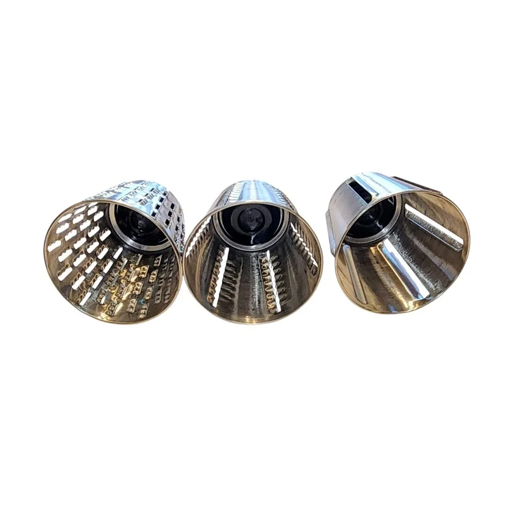 🔥Pampered Chef (3) Rotary Food Processor Shredder Slicer Grater Cones 🔥